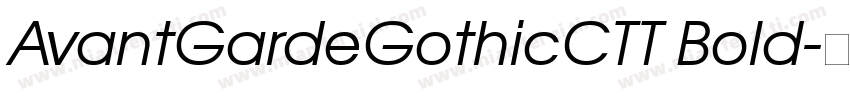 AvantGardeGothicCTT Bold字体转换